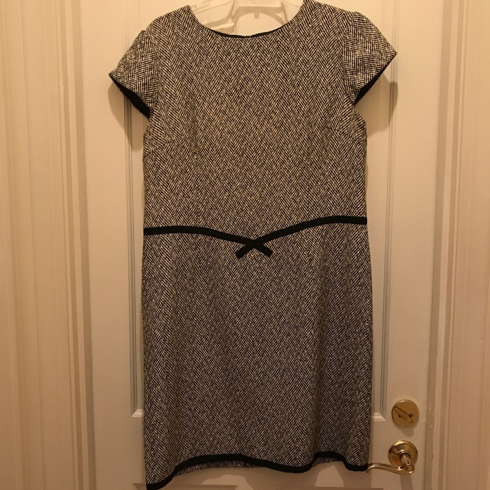 Talbot's herringbone silk dress